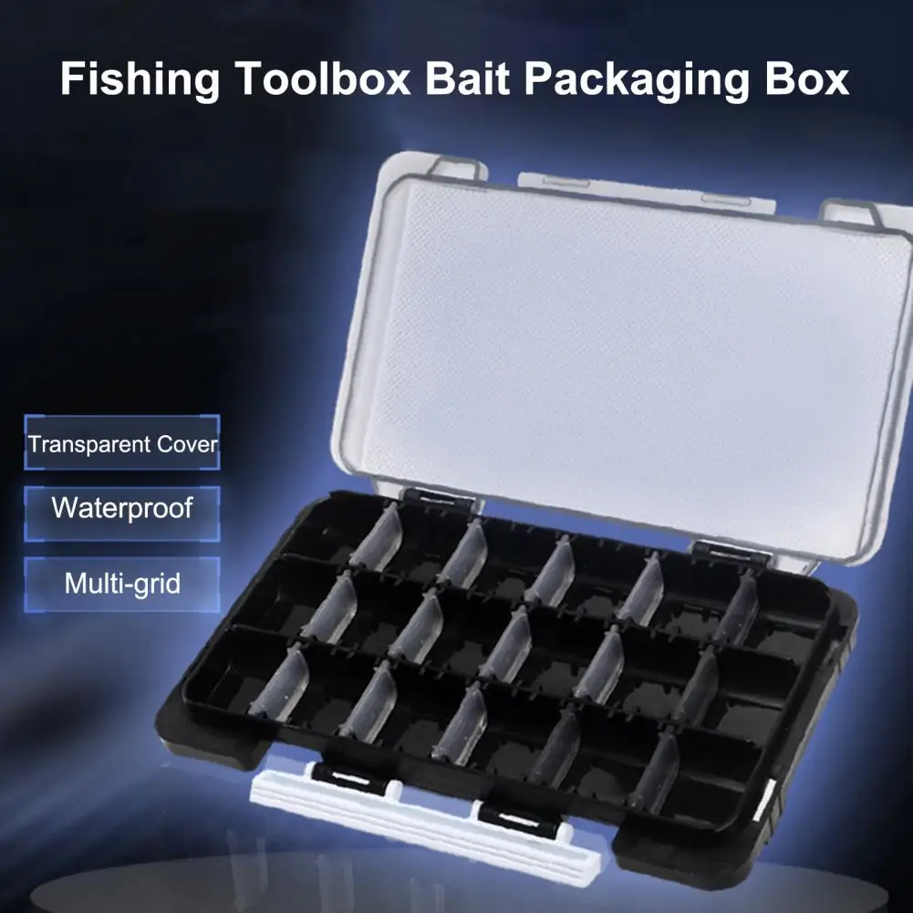 Fishing Storage Box  Practical Multi-grid Impact Resistant  Fishing Lure Hook Storage Box Angling Accessories