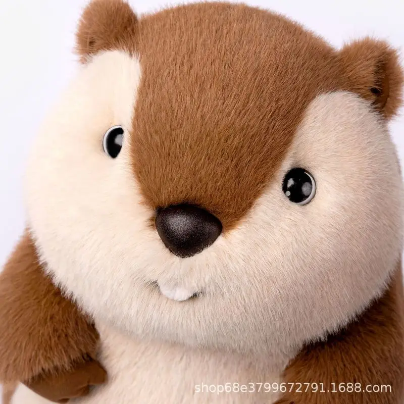 

Bobova Marmot Plush Toy - Super Soft Groundhog Stuffed Animal Cute Sleep Companion Doll for Kids Best Birthday Gift