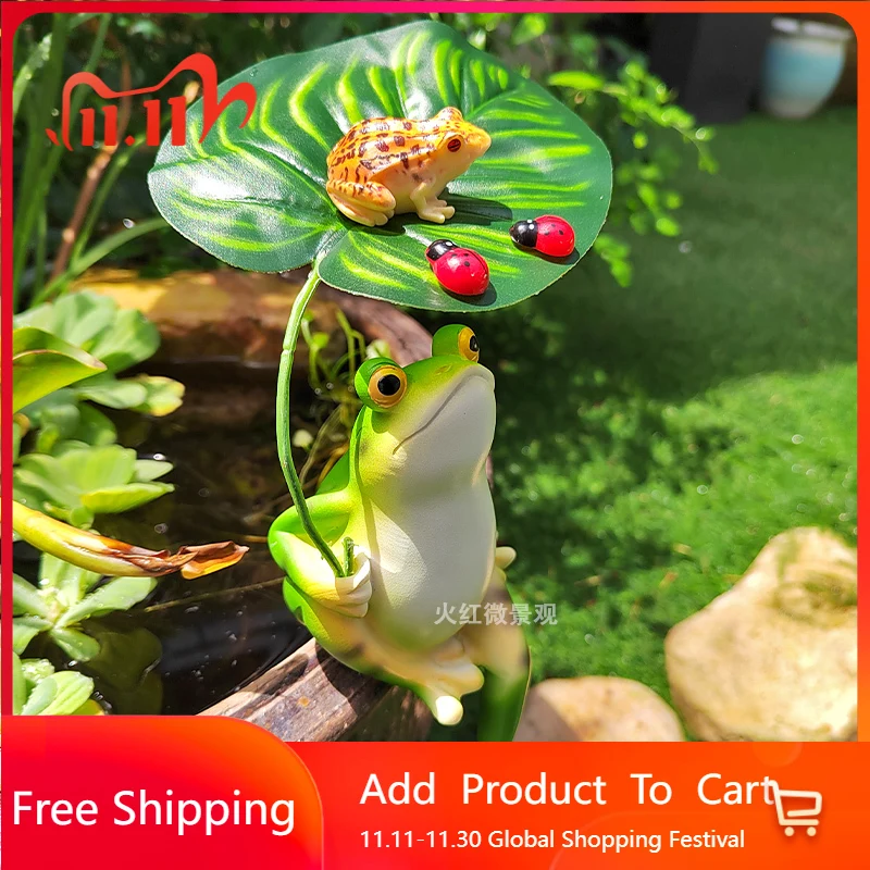 

Animals Statue Garden Decor Frogs Design Modern Artificial Garden Accessories Creative Garten Dekoration Outdoor Decorations