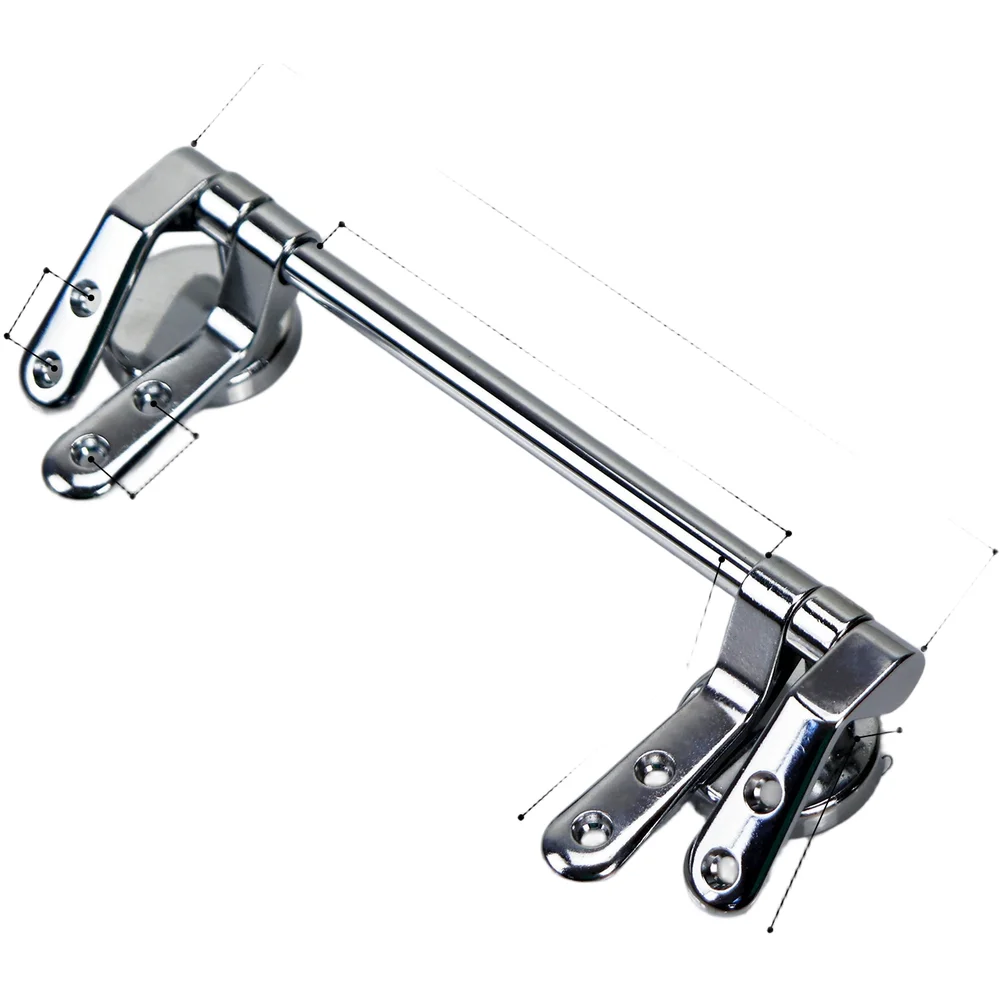 Zinc Alloy Toilet Seat Hinge Replacement Connecting Rod Designed for Standard Seat Compatibility and Durability