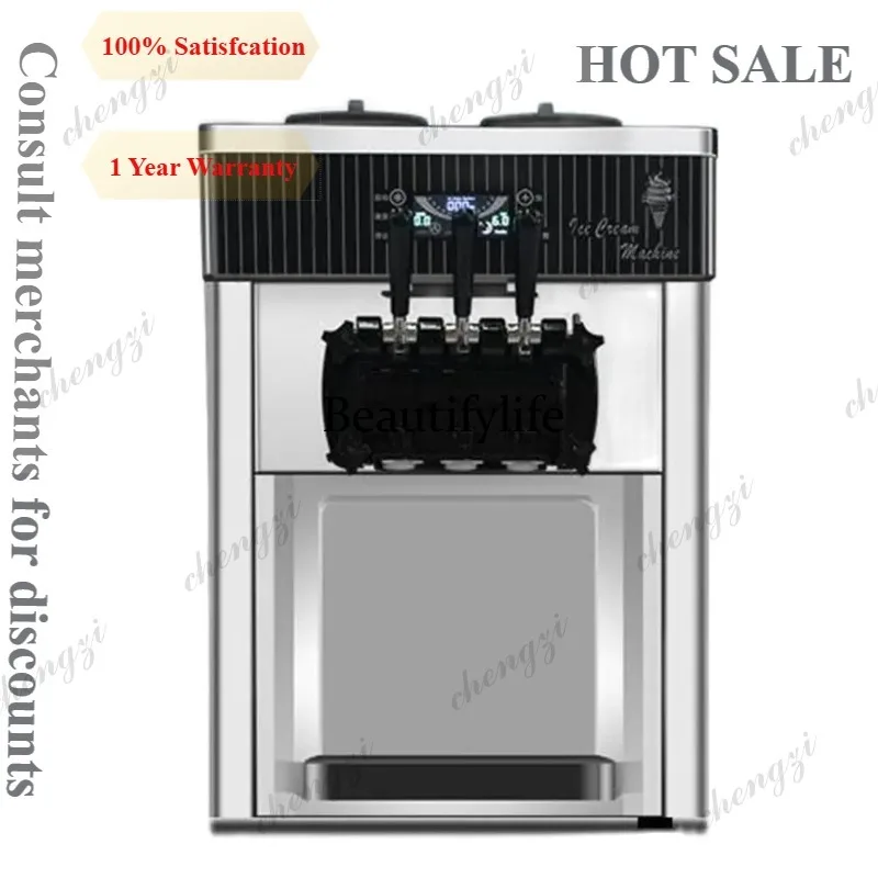 81 Commercial 8218 Table Soft Ice Cream Making Machine Automatic Ice Cream Vending Machine Flavor 28L