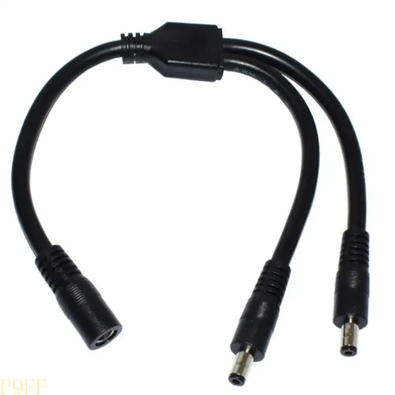 

CS1W 23cm Long DC5525 Extension Cable 5.5x2.5mm Female to 2xMale Connector Cord Line