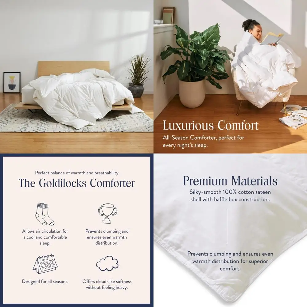 

Всесезонное одеяло из канадского натурального утиного пуха — мощность наполнения 700, чехол из 100% хлопка