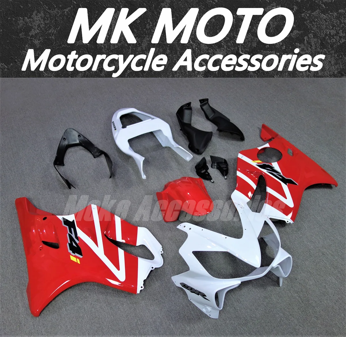 Motorcycle Fairings Kit Fit For Cbr600f F4i 2001 2002 2003 Bodywork Set High Quality Abs Injection White Red