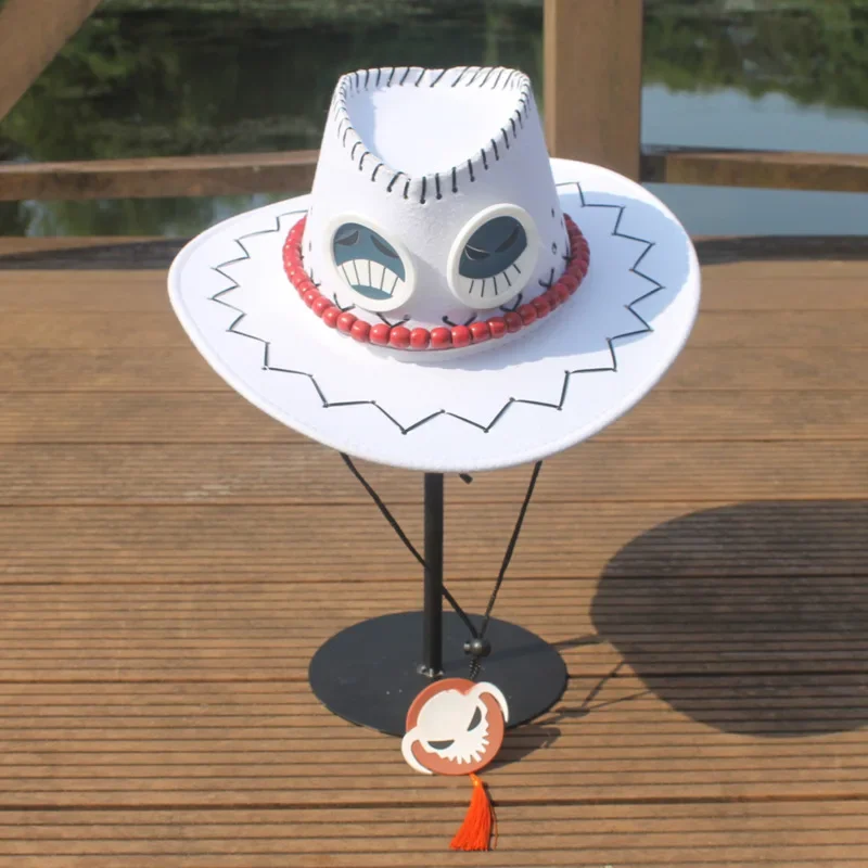 One Piece Portgas D Ace Hats Anime Cosplay Cowboy Cap dla mężczyzn Kobiety Dzieci Pirates Cap Czapki Zabawki dla dzieci Dorosły prezent świąteczny