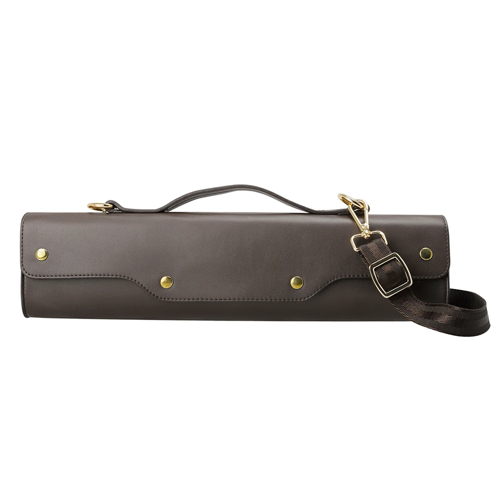 

Waterproof Flute Carrying Bag Storage Case Thickened Material Rain Protection Durable Instrument Accessories Coffee Color