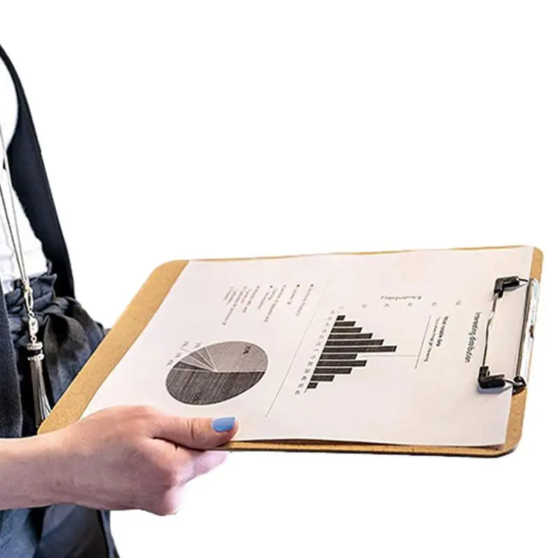 Papan Klip Papan Keras Papan Klip Kantor Papan Klip Ukuran Huruf A4 Standar dengan Klip Logam Profil Rendah untuk Siswa Wanita Pria dan