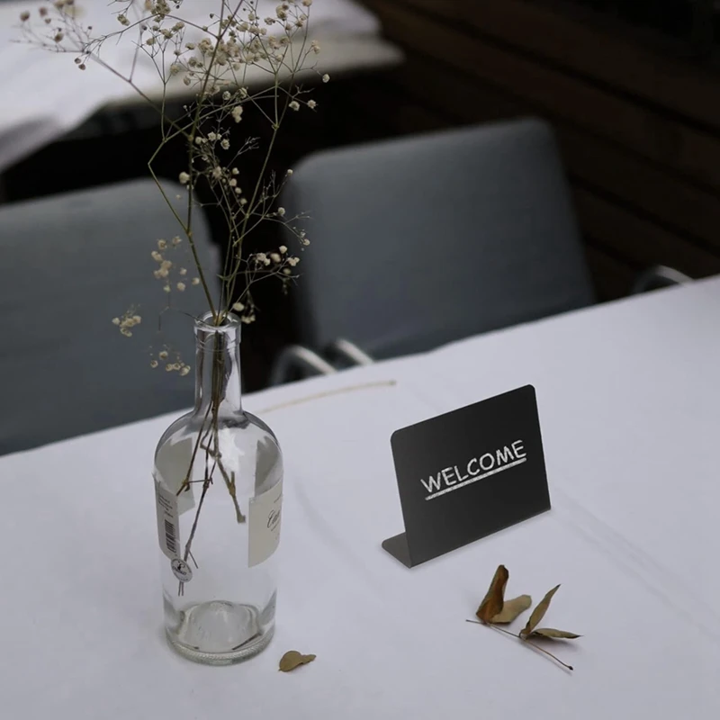 20Pcs Table Signs Food Board Buffet Party Labels Message Blackboard Chalk Table Display Price Tabletop Easy Install Easy To Use