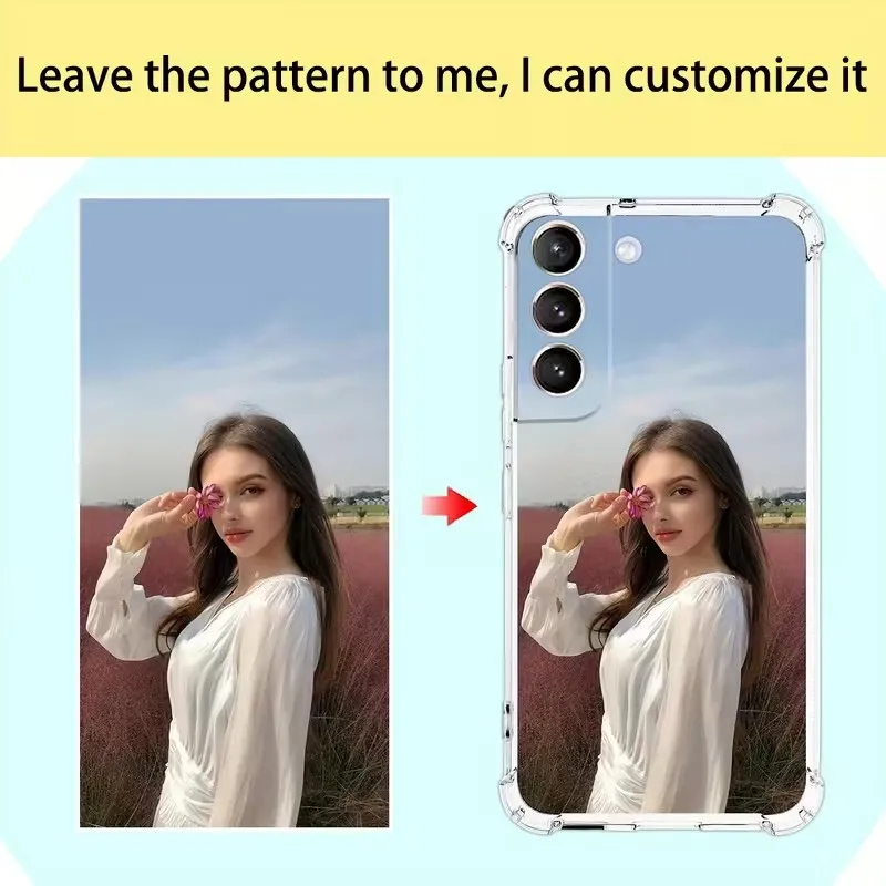 DIY Custom Photo Soft TPU Case For Samsung Galaxy S25 S24 Ultra Shockproof 4Corner Airbag Birthday Holiday Lover Gift Back Cover