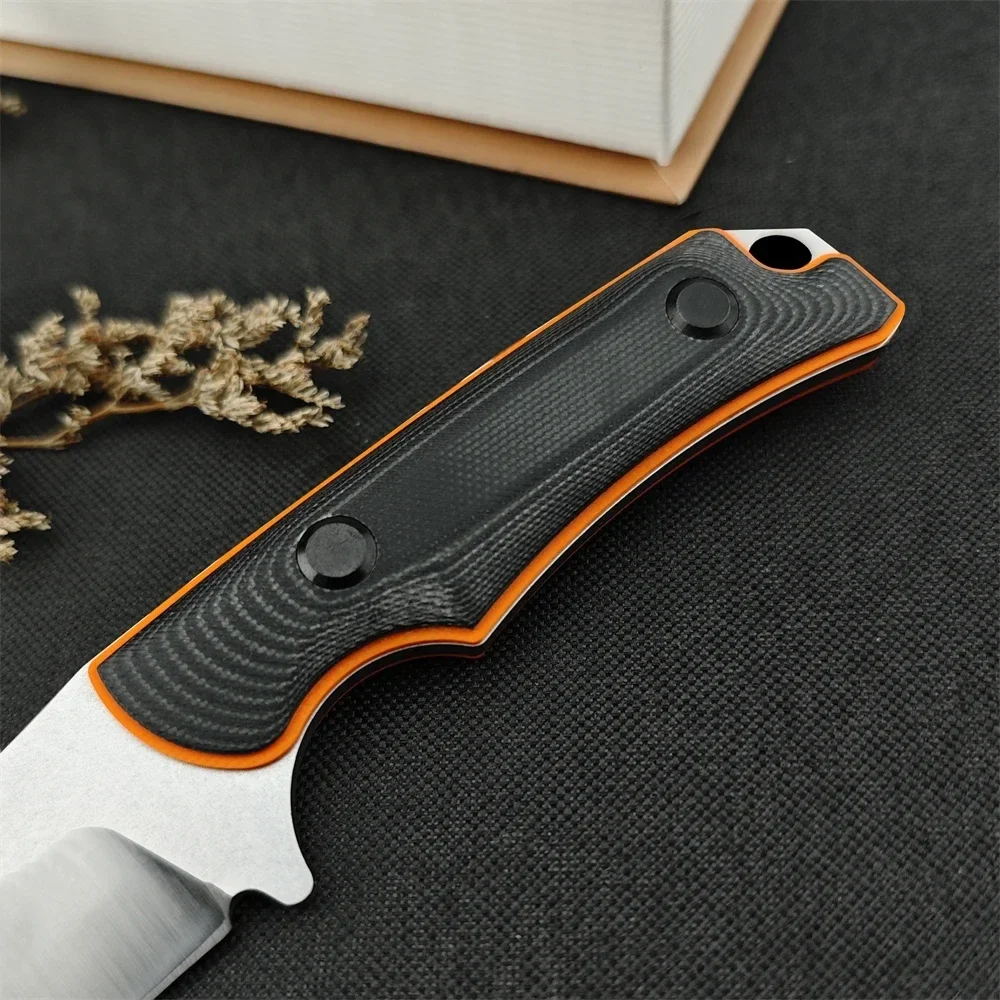 BM 15018 15017 15002 Fixed Blade Knife Hunting Knives 8Cr13Mov Blade G10 Handle Outdoor EDC Camping Hiking Tools Gift Sheath