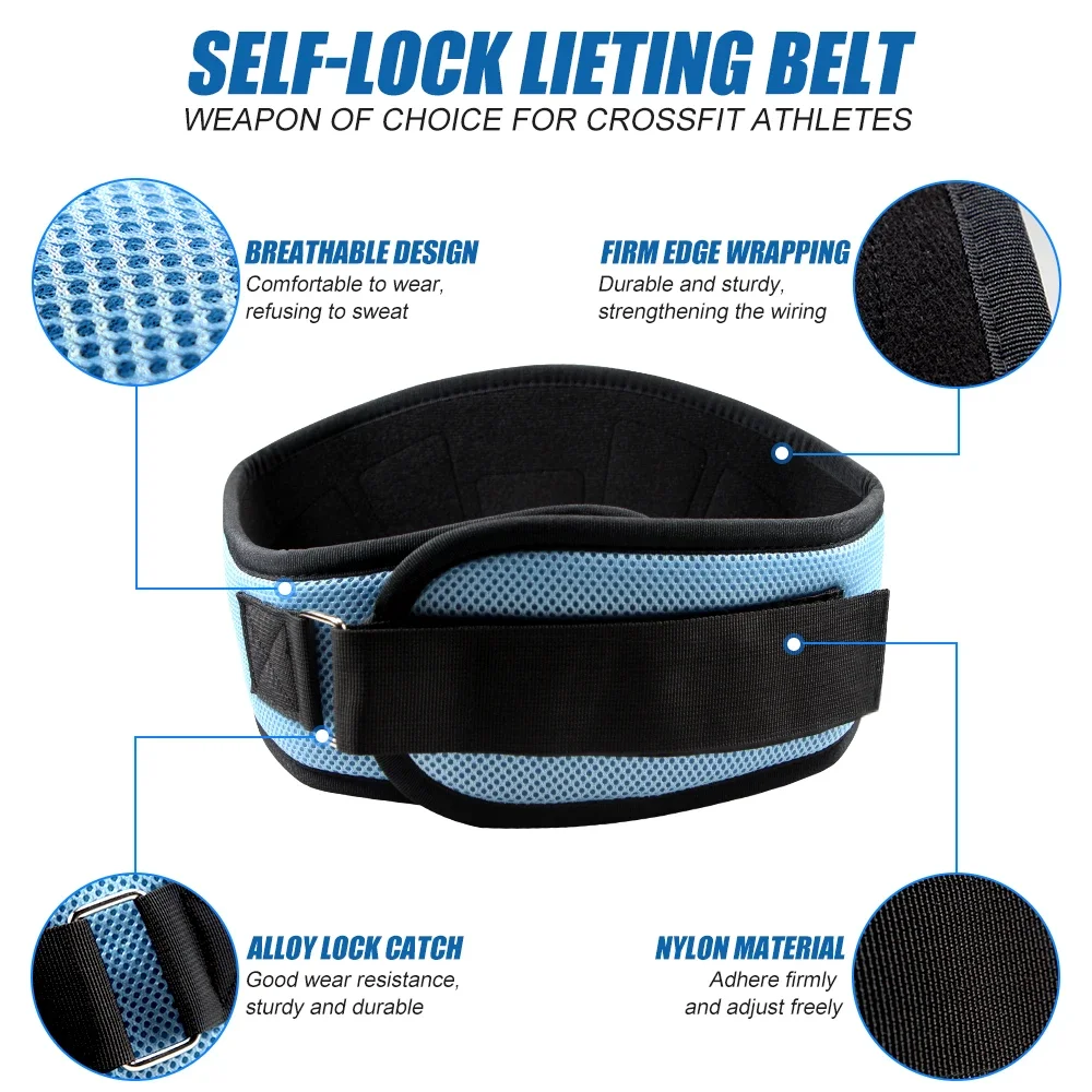 Weight Lifting Belt - Powerlifting, Cross Training for Men and Women - Professional Fitness, Adjustable Work Belt Deadlift Squat image 3