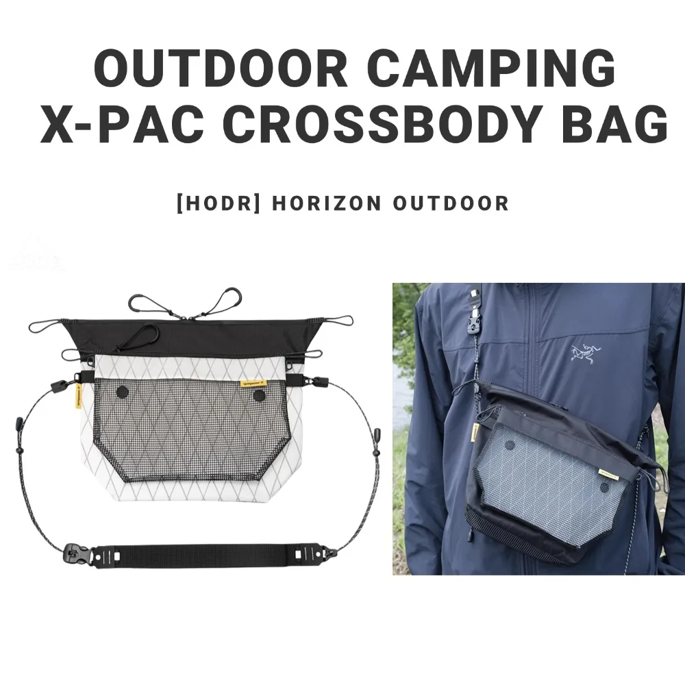 

[HDOR] Outdoor Ultra-light Bag X-Pac Lightweight 115g Crossbody Removable Pouch Bag Waterproof Bag for Hiking Trekking Camping