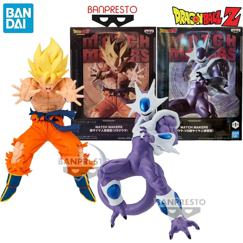 

В наличии Bandai, оригинальный MATCH MAKERS Dragon Ball Z, аниме-персонаж Son Gokuu, кулер для детей, коллекция подарков, экшн-игрушки, модель