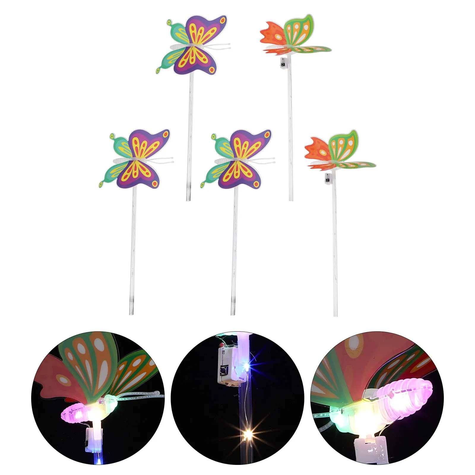 Bastão de fada luminoso, 5 peças, criativo, adorável, brilho, adereços de festa, bastões de luz brilhantes, acessórios de alegria, bastão de fada