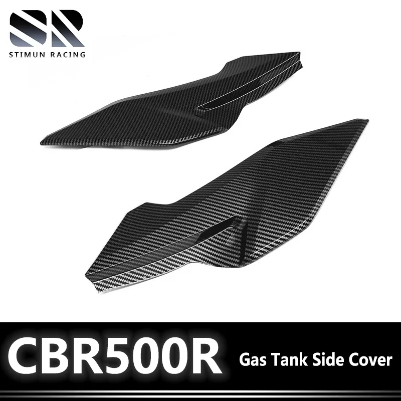 

Motorcycle Gas Tank Side Cover Fairing Cowl For HONDA CBR500R CB500F 2019-2023 Hydro Dipped Carbon Fiber Finish Pattern