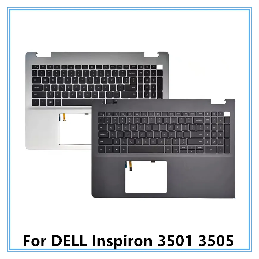 

New Palmrest Keyboard With Backlit For DELL Inspiron 3501 3505 Laptop Palmrest Upper Cover US Standard Keyboard