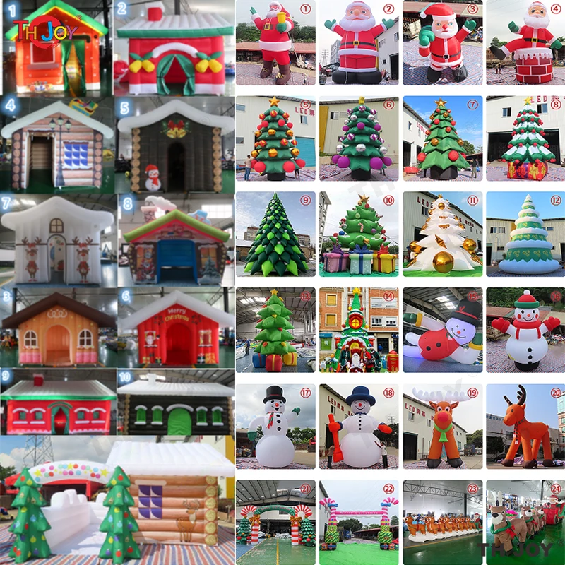 

2025 Various Kinds Of Christmas Decoration Giant Inflatable Santa Claus With LED Lights Large Snowman Outdoor Holiday Decoration