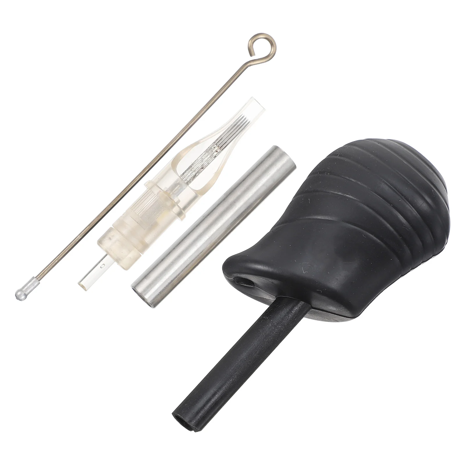 

1 комплект, черная силиконовая ручка для татуировки, эргономичный дизайн, безопасная, безопасная, долговечная, аксессуары для тату-машины, силиконовая ручка