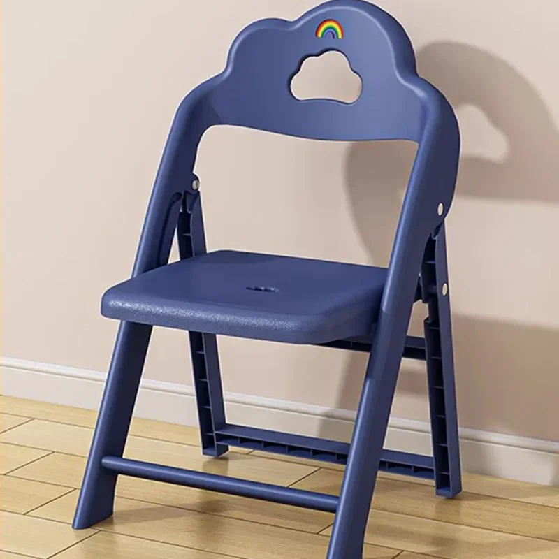 Small Folding Children's Stool Kitchen Household Child Chair Plastic Backrest Learning Nordic Taburete Infantil Kids Furniture