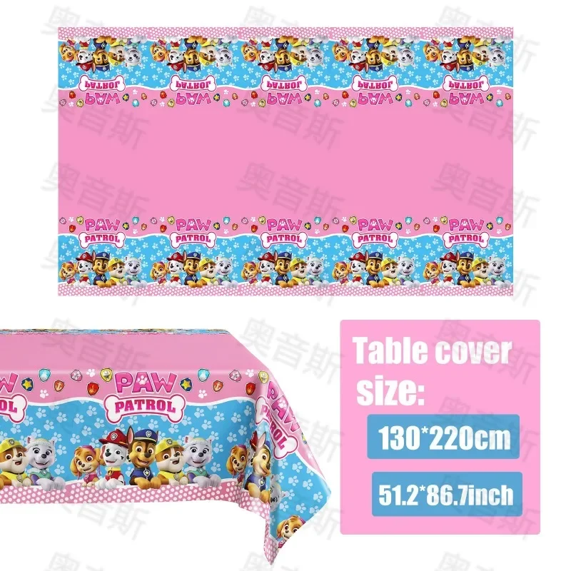 Paw Patrol Ragazzi Ragazze Decorazione festa di compleanno Cartone animato Anime Posate usa e getta Decorazione oggetti di scena Decorazioni per baby shower