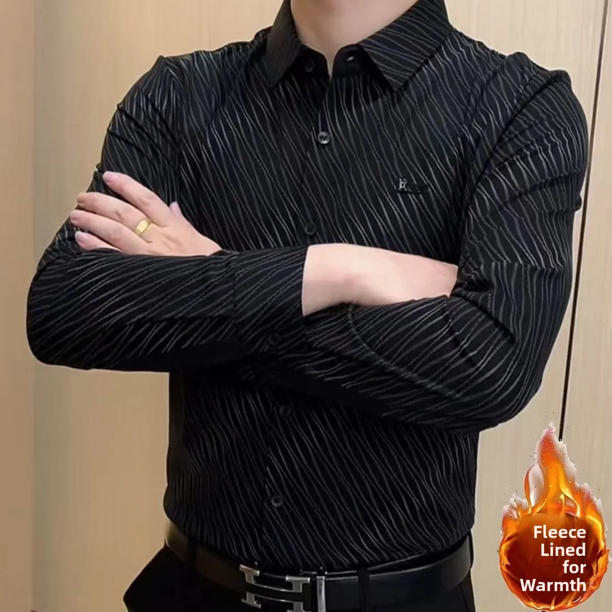 

Мужская куртка Long Sve Fce на подкладке с модным принтом Sli Busin, повседневная универсальная теплая куртка на осень и зиму