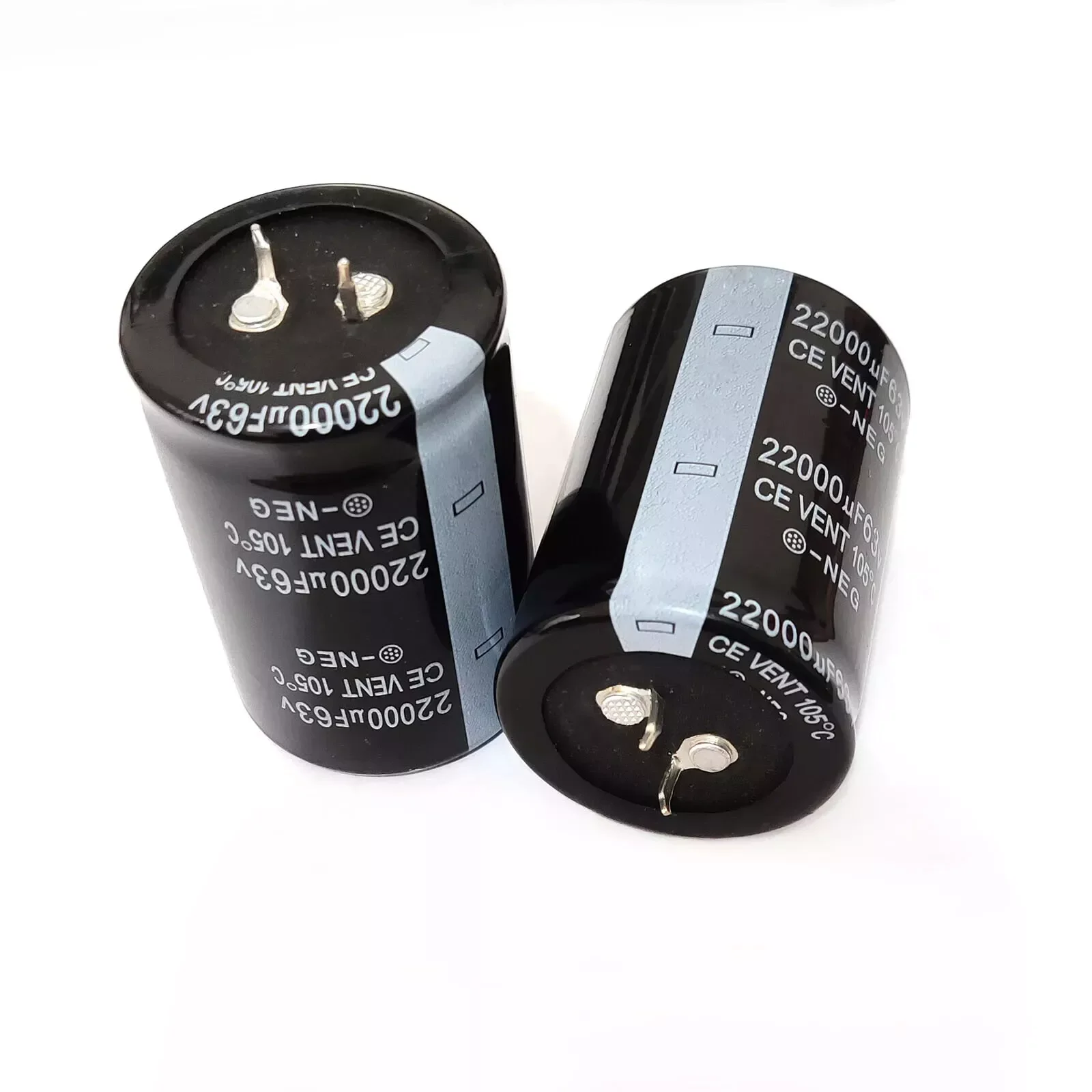 

2pcs 63v 22000uf Aluminum Electrolytic Capacitor 35x50mm