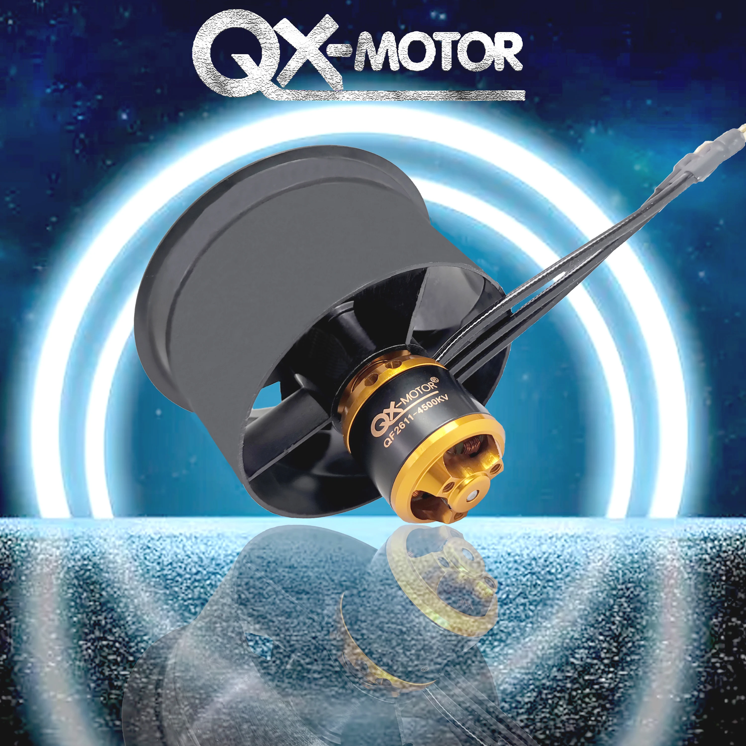 QX-MOTOR - fan system with duct, EDF of 30mm  / 64mm / 70mm brushless motor jet aircraft