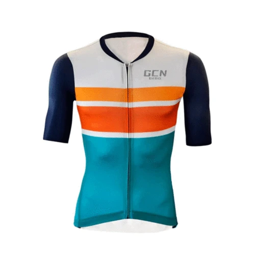 Imagen 2 del producto RAUDAX-GCN Camisa de ciclismo transpirable para hombre, a prueba de encogimiento, camiseta de ciclismo de montaña, sudadera de baloncesto, seca, a prueba de sudor, verano