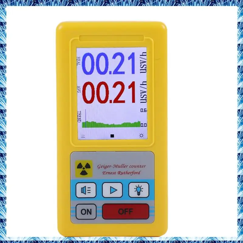 FUFU LCD Radioactive Tester, Personal Dosimeter For Nuclear Radiation Detection, X-Ray Beta Gamma Detector For Marble Tools