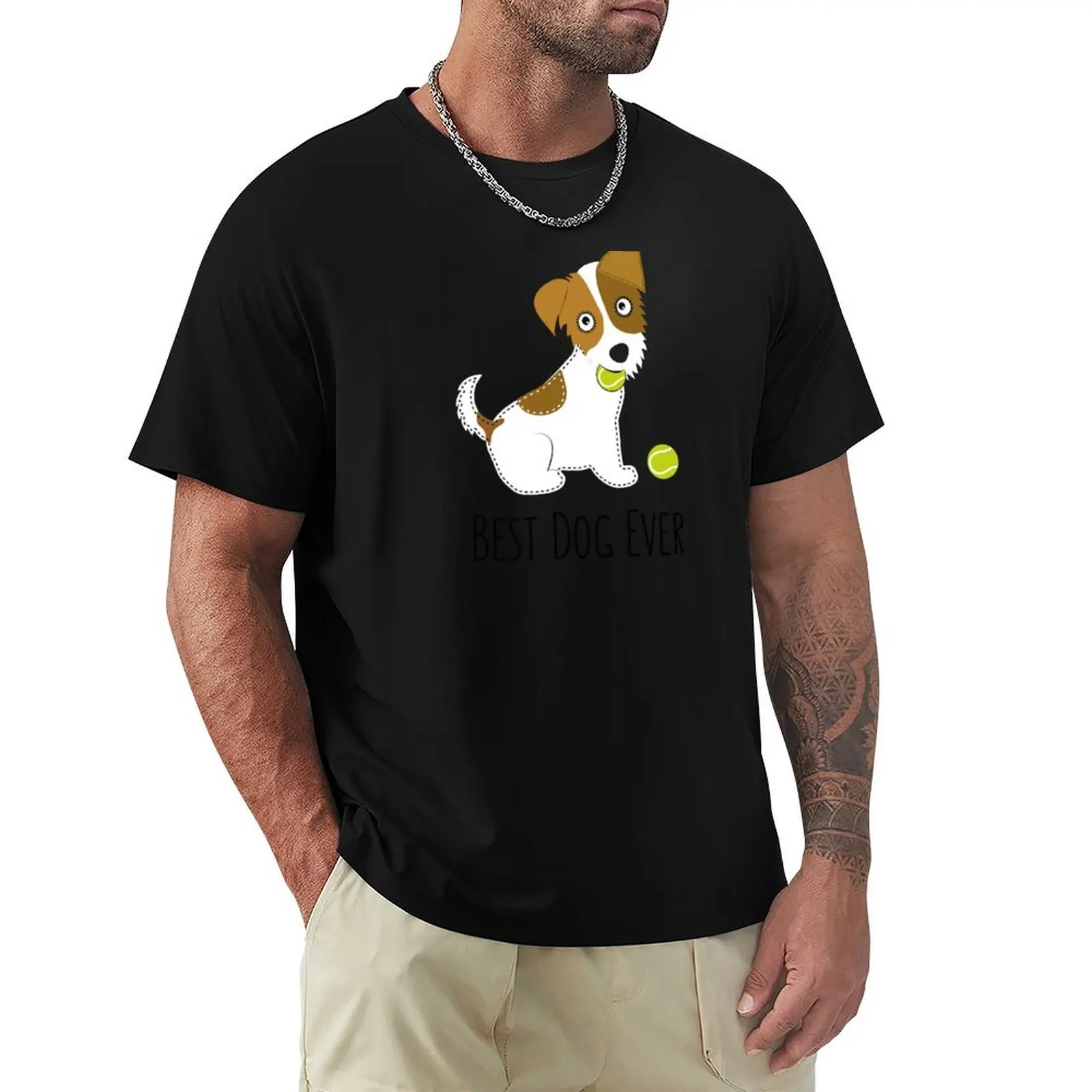 

Jack Russel Terrier T-Shirt quick drying custom t shirt blanks anime clothes t shirts for men cotton
