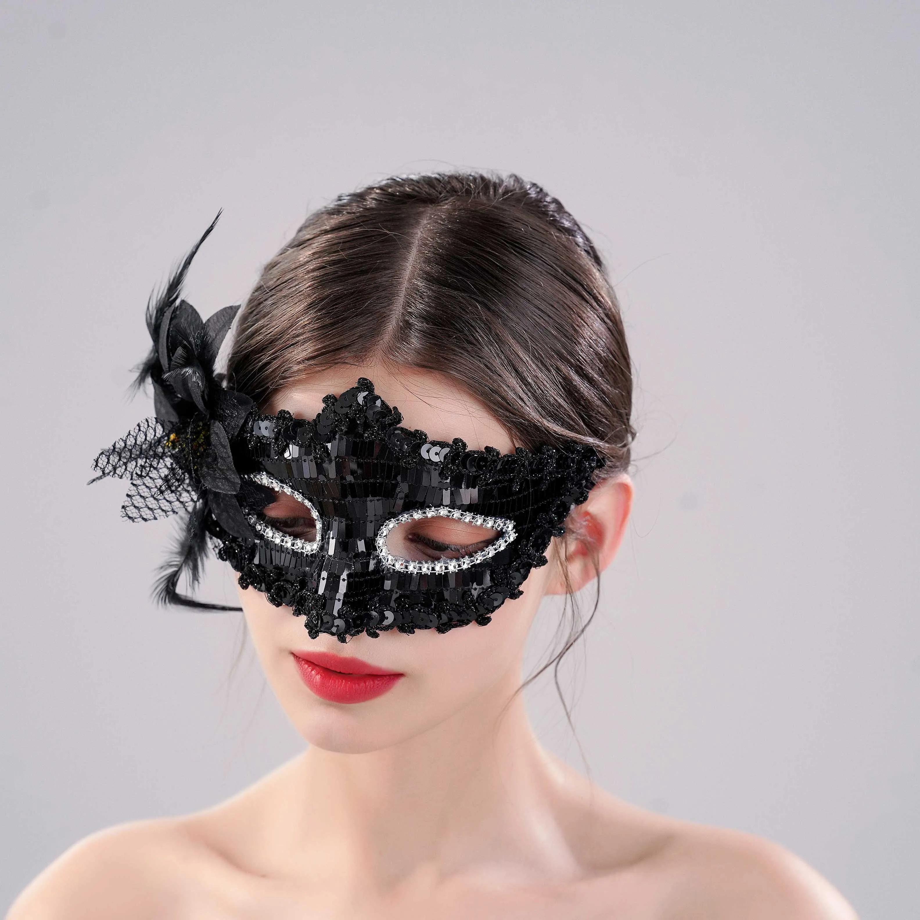 Itacazzo Decorative Props Mysterious & Sexy Ladies\' Masquerade Ball Decorative Mask