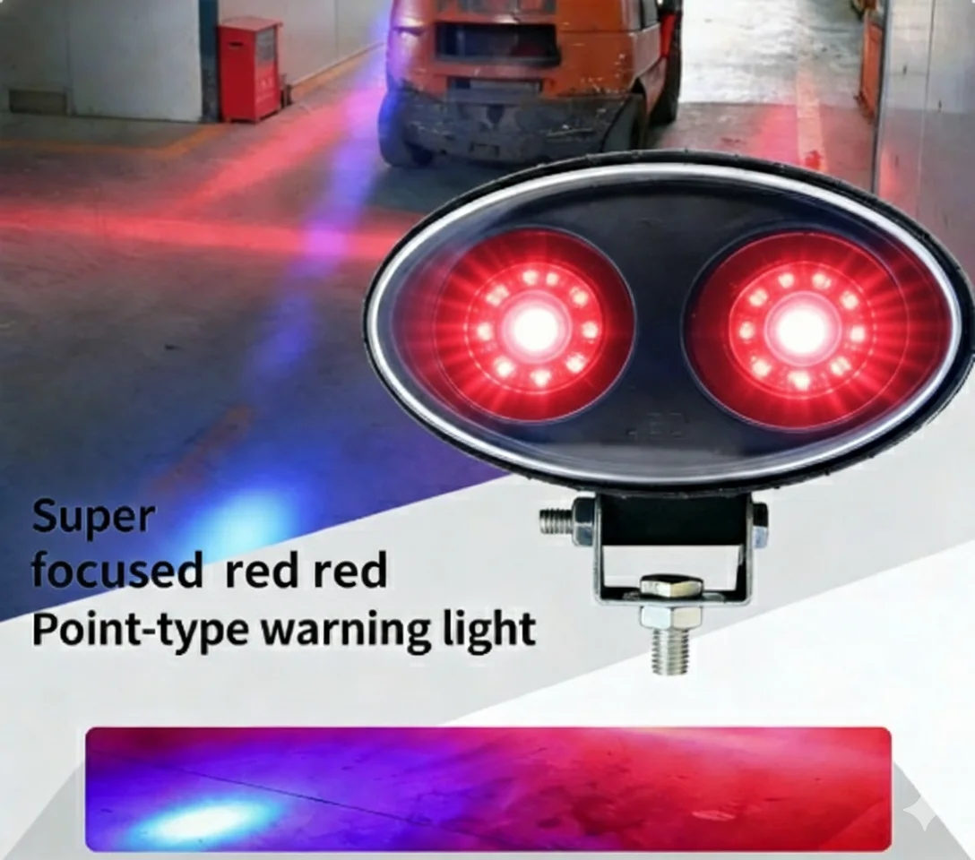 Super Concentrated Dual Red Spot Forklift Safety Light Warning Light for Industrial Forklifts Forklift Safety