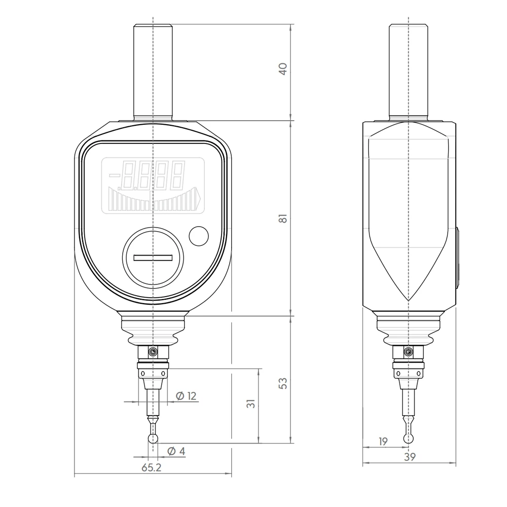 Hot Sale German Mahr Digital 3D Edge Finder LCD Display Measuring Needle Taster106000 Centrimeter