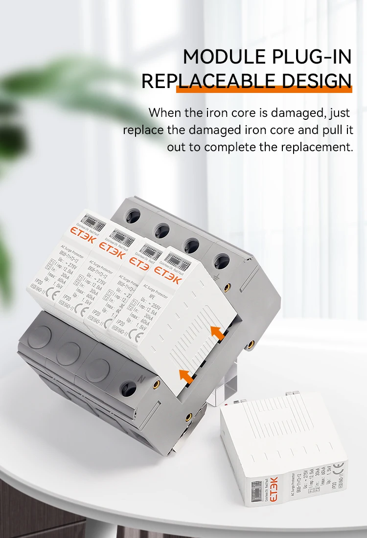 ETEC SPD AC House Surge Protective Device 275V Protector Arrester Protection Typ