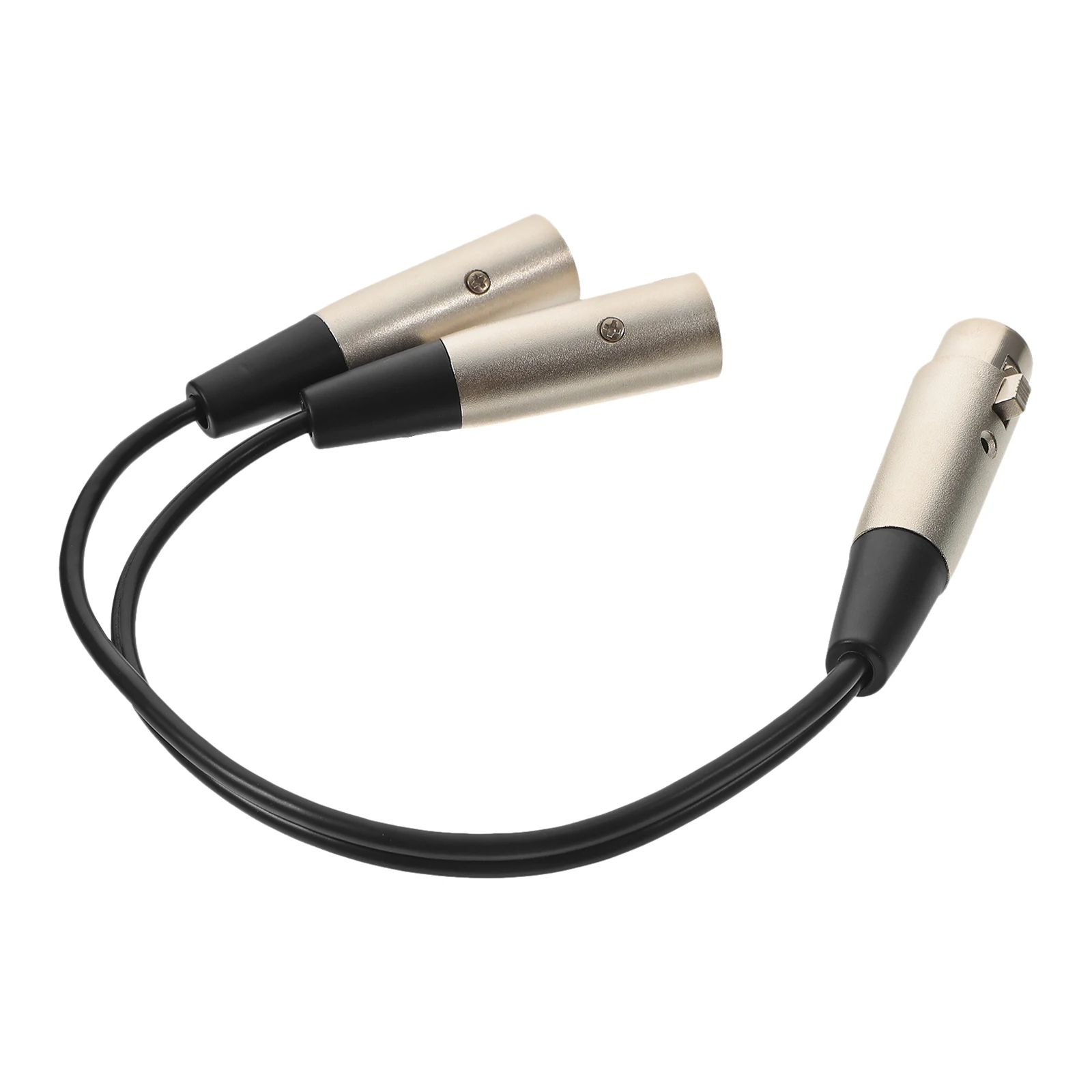 

XLR Splitter Cable 1 Female to 2 Male Audio Line Oxygen-free Copper Silver Microphone Cable Recording Studio Speaker Wire