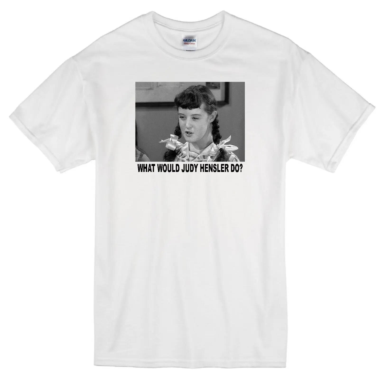 Judy Hensler Wwd? Leave It to Beaver Jeri Weil Classic Retro Tv White T-Shirt