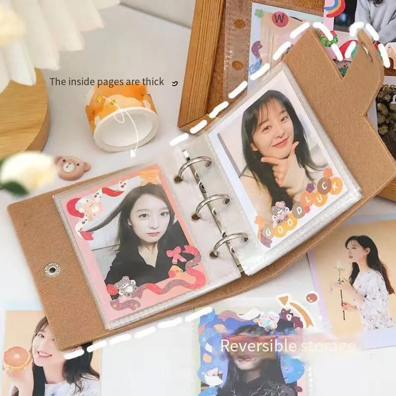 3 Inch Photo One Grid Mini Loose Leaf Albums Card Storage for Fujifilm Instax Mini12/11/Evo/SE/7+/40/90 Camera Mini Film Albums