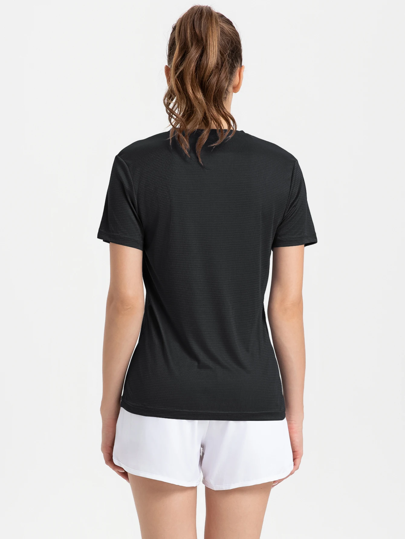 Women's Lightweight Short Sleeve Sport T-Shirt Quick Dry Breathable Athletic Top for Running Gym Exercise