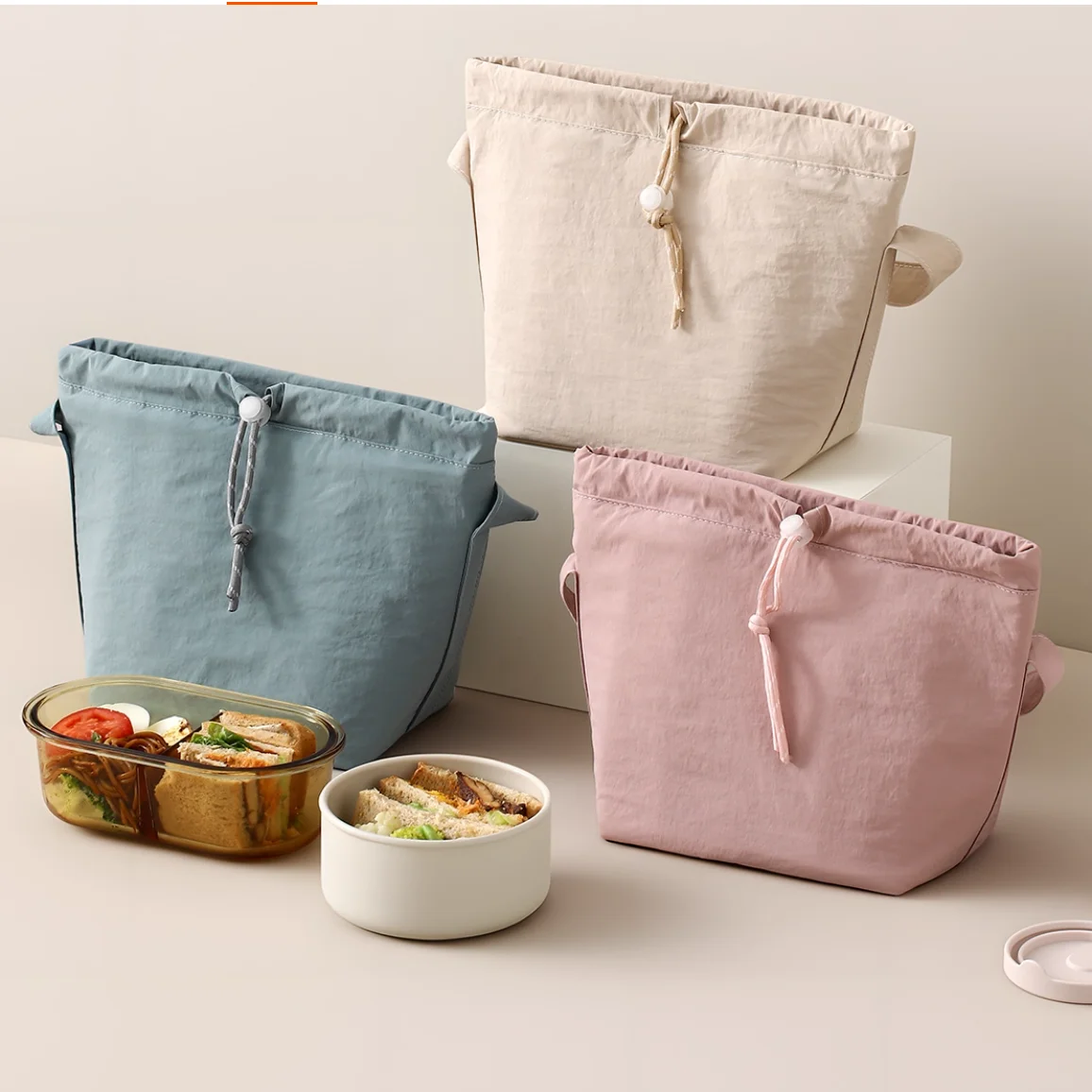 Isolierte Lunchbox-Tasche, tragbar, handgehalten, große Kapazität, Pendler-Lunchbox für Studenten, Büroangestellte