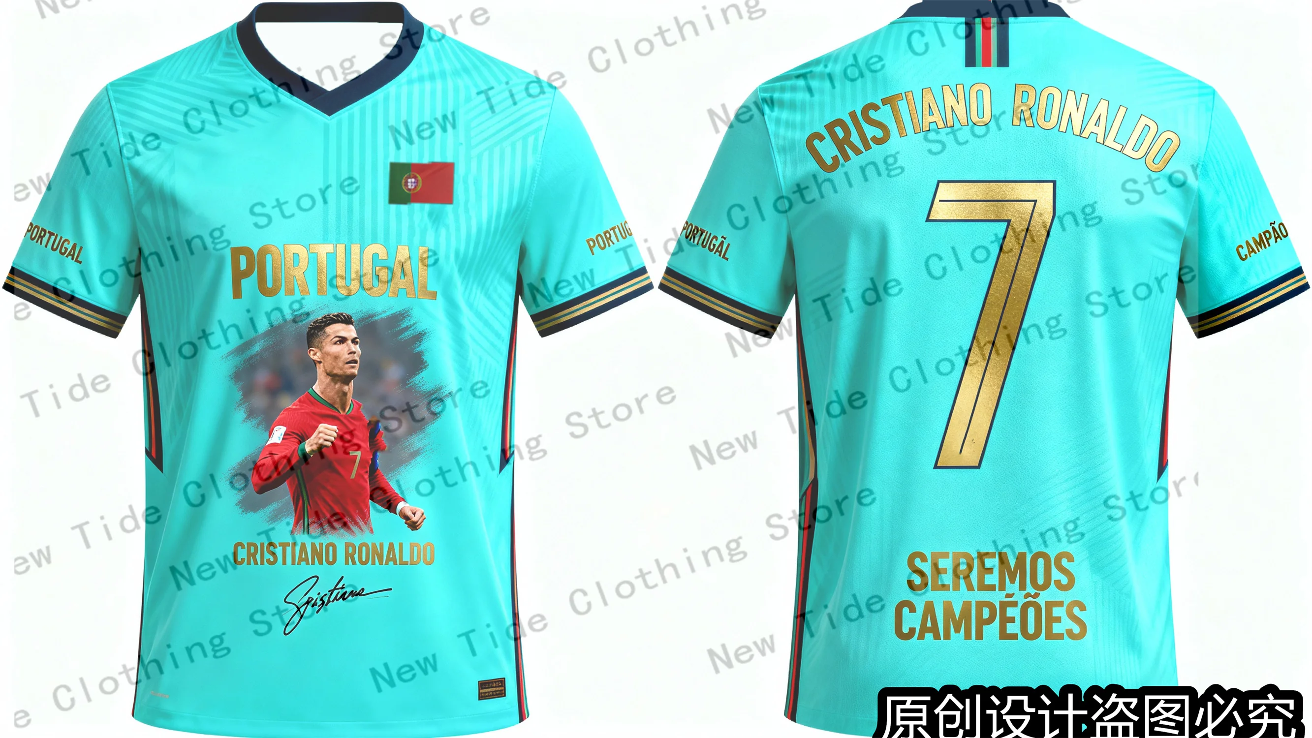 تصميم حصري 2026 CR7 جيرسي تي شيرت تذكاري لمحبي الرجال - إصدار محدود لمحبي كرة القدم متاح 2 #4