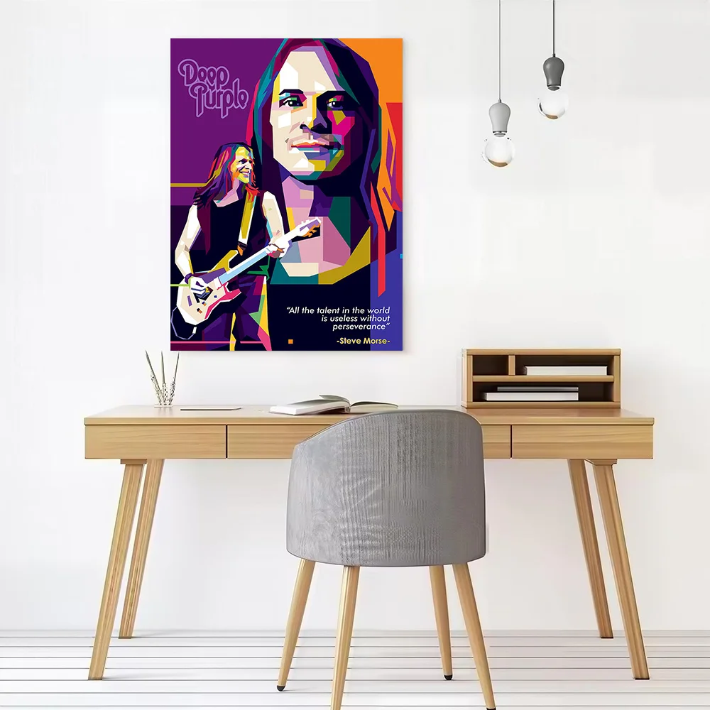 Steve Morse Deep Purple Poster Canvas Wall Art Custom Photo Print Modern Painting for Fans Decorative Picture Room Ornaments