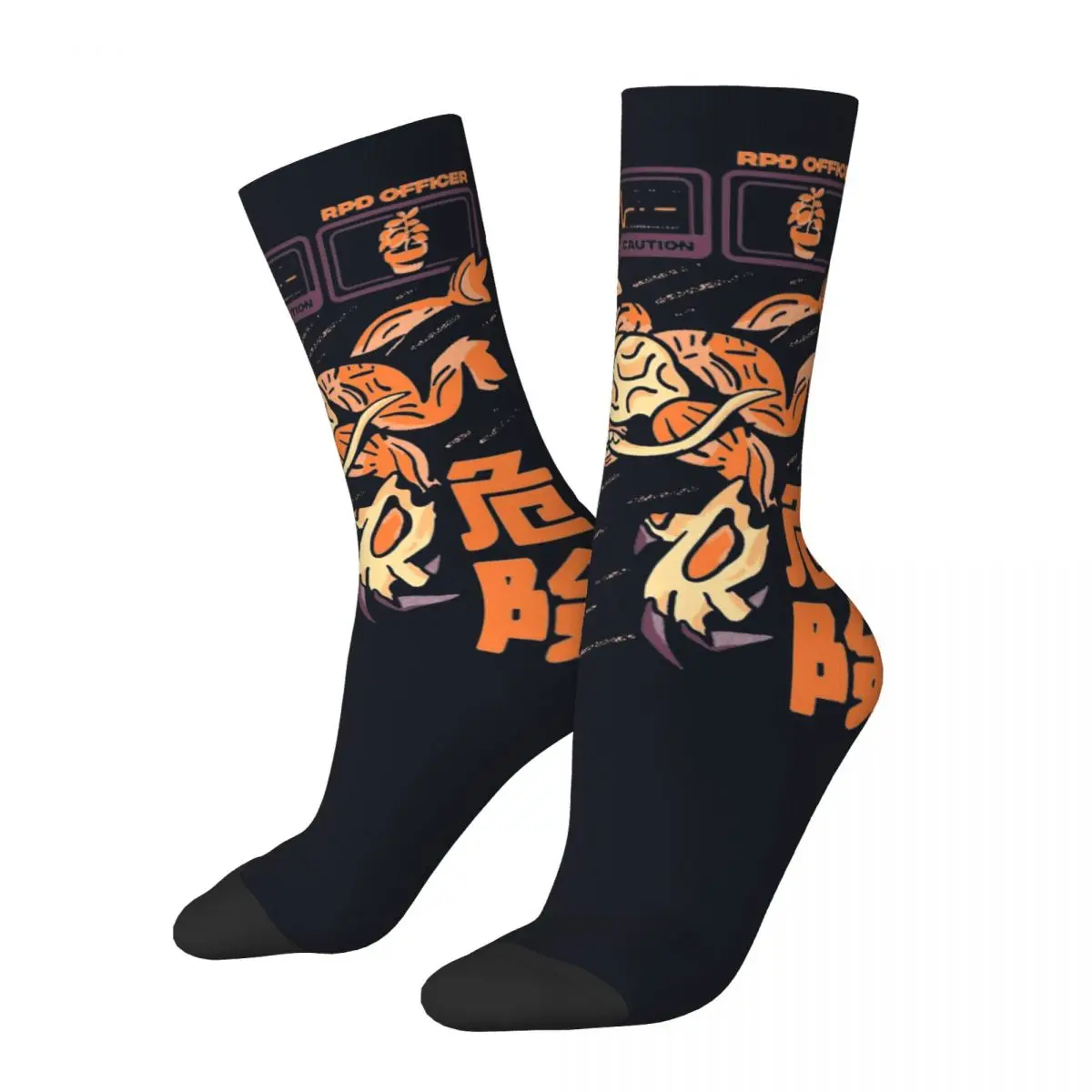 Winter Warm Cool Men's Women's Residents Evils Beware The Rat Socks Leon Kennedy Sweat Absorbing Basketball Socks