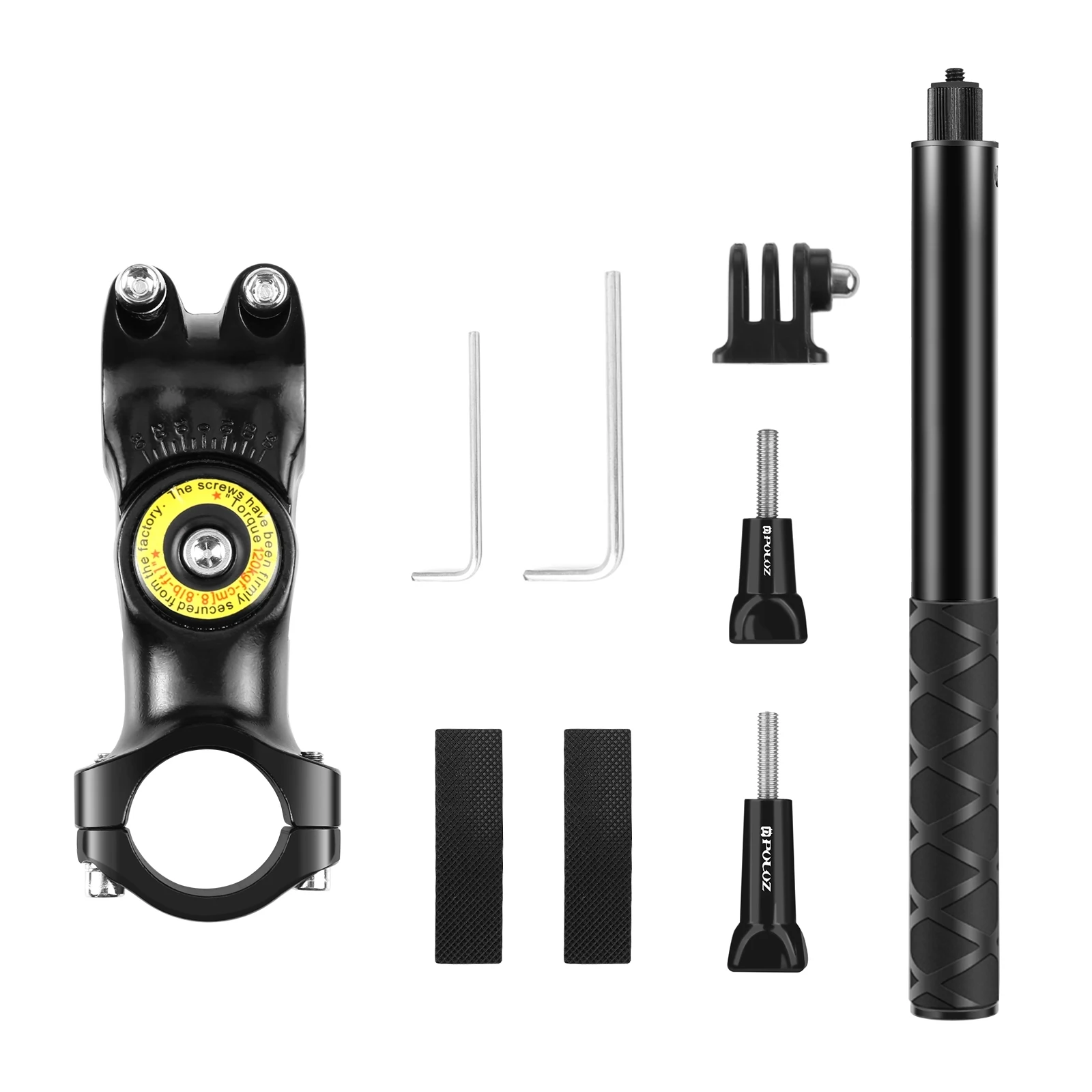 PULUZ Motorfiets Fietsstuur Bevestigingsbeugel Camera Bracket Adapter & Monopod Standaard Voor Insta 360 X6/X5/X4/X3/ONE R/ONE RS