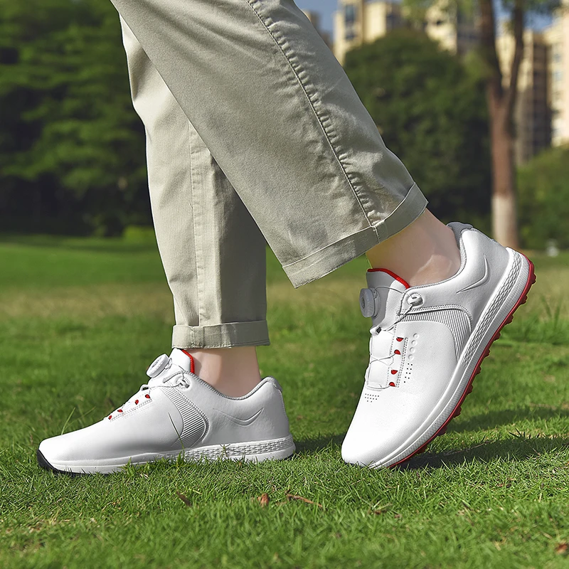 LiXingMing Golf Shoes Men Large Size To 48# Waterproof Golf Sneakers Lightweight Outdoor Golf  Training Sport Shoes Unisex