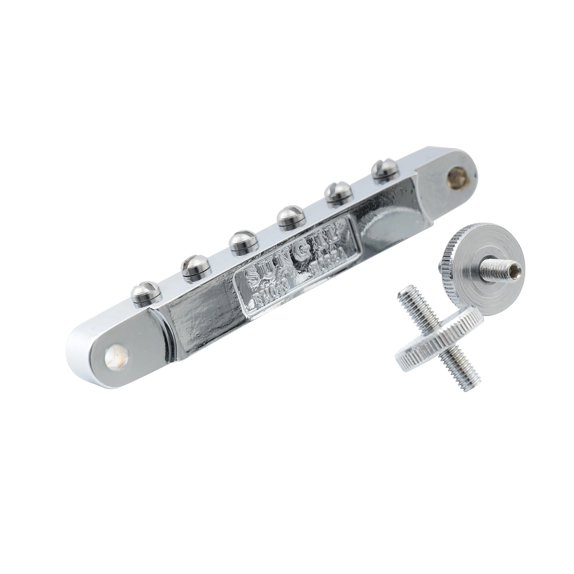 Musiclily Pro 52mm ABR-1 Tune-o-matic Bridge for Epiphone Les Paul SG Style Electric Guitar, Chrome