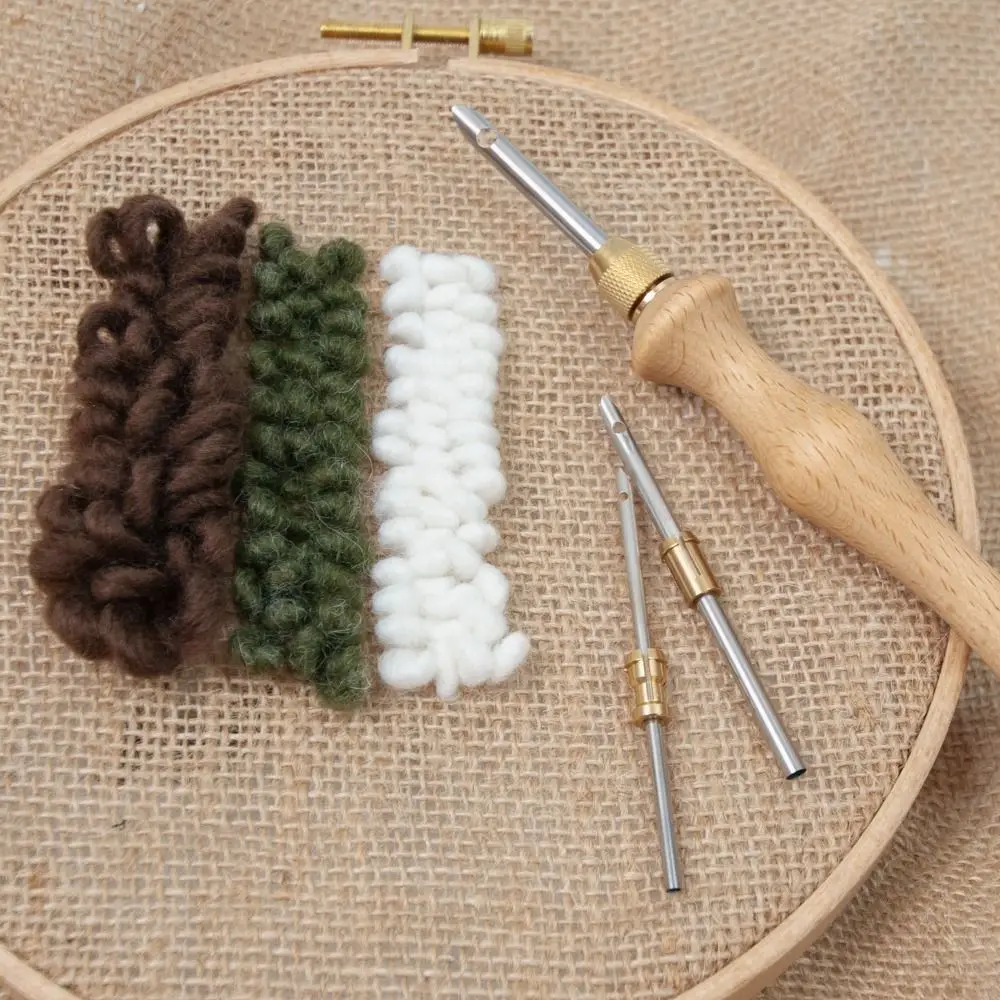 Punch Needle Tool Adjustable Knitting Embroidery Pen Kit Punch Needle Weaving Tools for DIY Craft Cross Stitch Sewing Accessorie