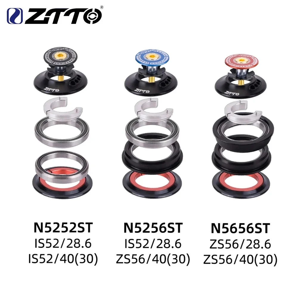 ZTTO Tapered Fork Inner Cable Routing Headset IS52 ZS56 For 28.6mm