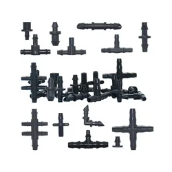 50pcs 3/5mm 4/7mm Garden Hose Barb Connectors 1/8 1/4