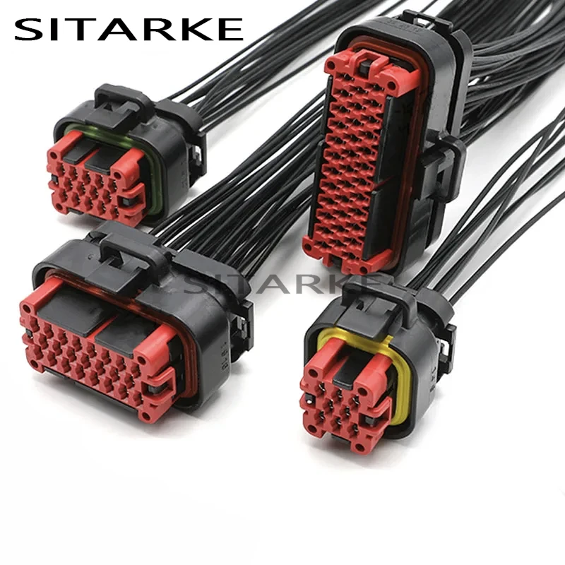 

1Pc 8/14/23/35 Pin AMP Auto Ecu Wire Wiring Harness Electrical Connector 776273-1 770680-1 With 18CM Cable