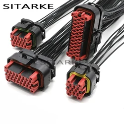 1 Set 8 14 23 35 Pin AMP Auto Ecu Wire Wiring Harness Electrical Connector With 18 CM Cable 776273-1 770680-1
